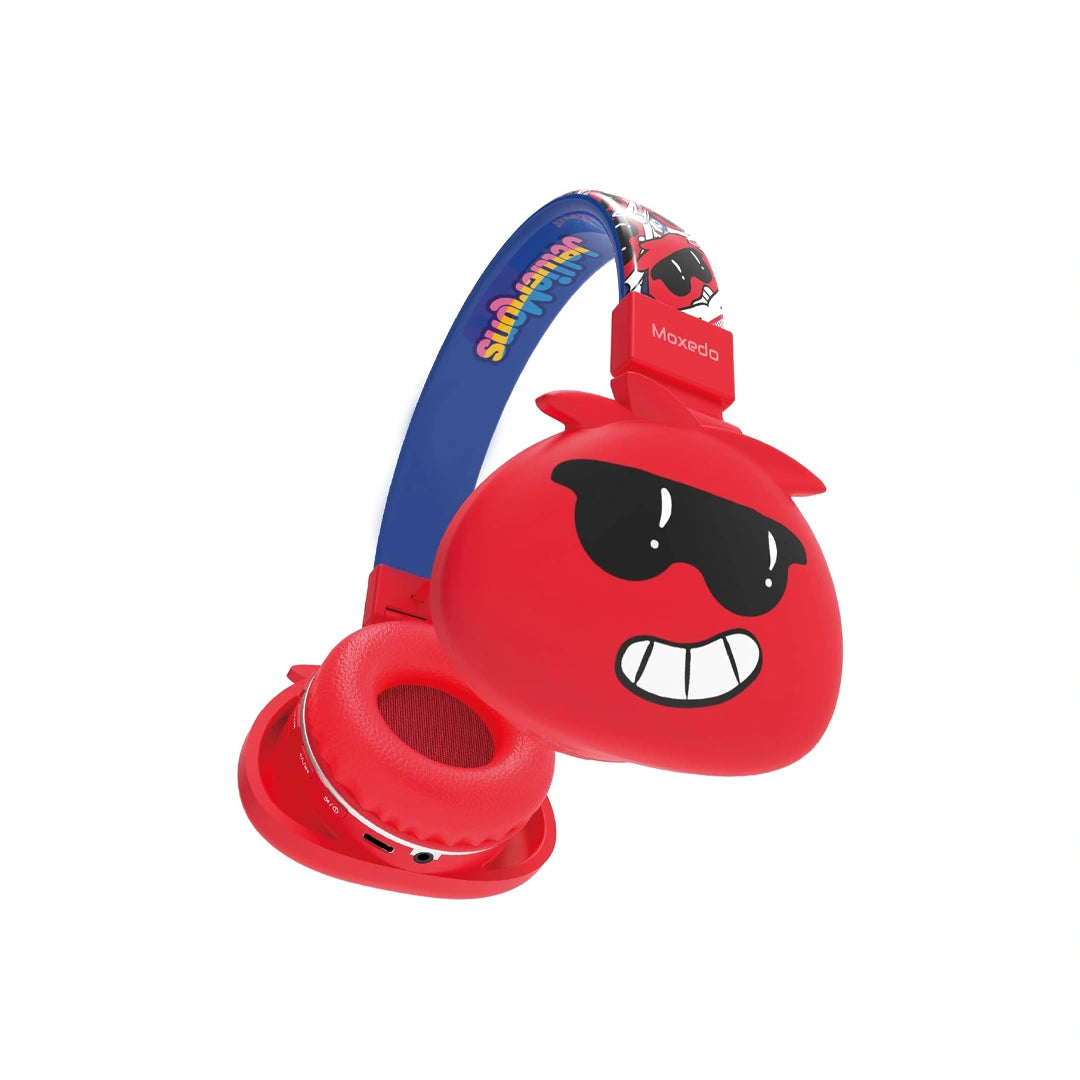 Moxedo Junior Bax Wireless On-Ear Headphones - Red in Qatar Moxedo Junior Bax Wireless On-Ear Headphones - Red in Qatar